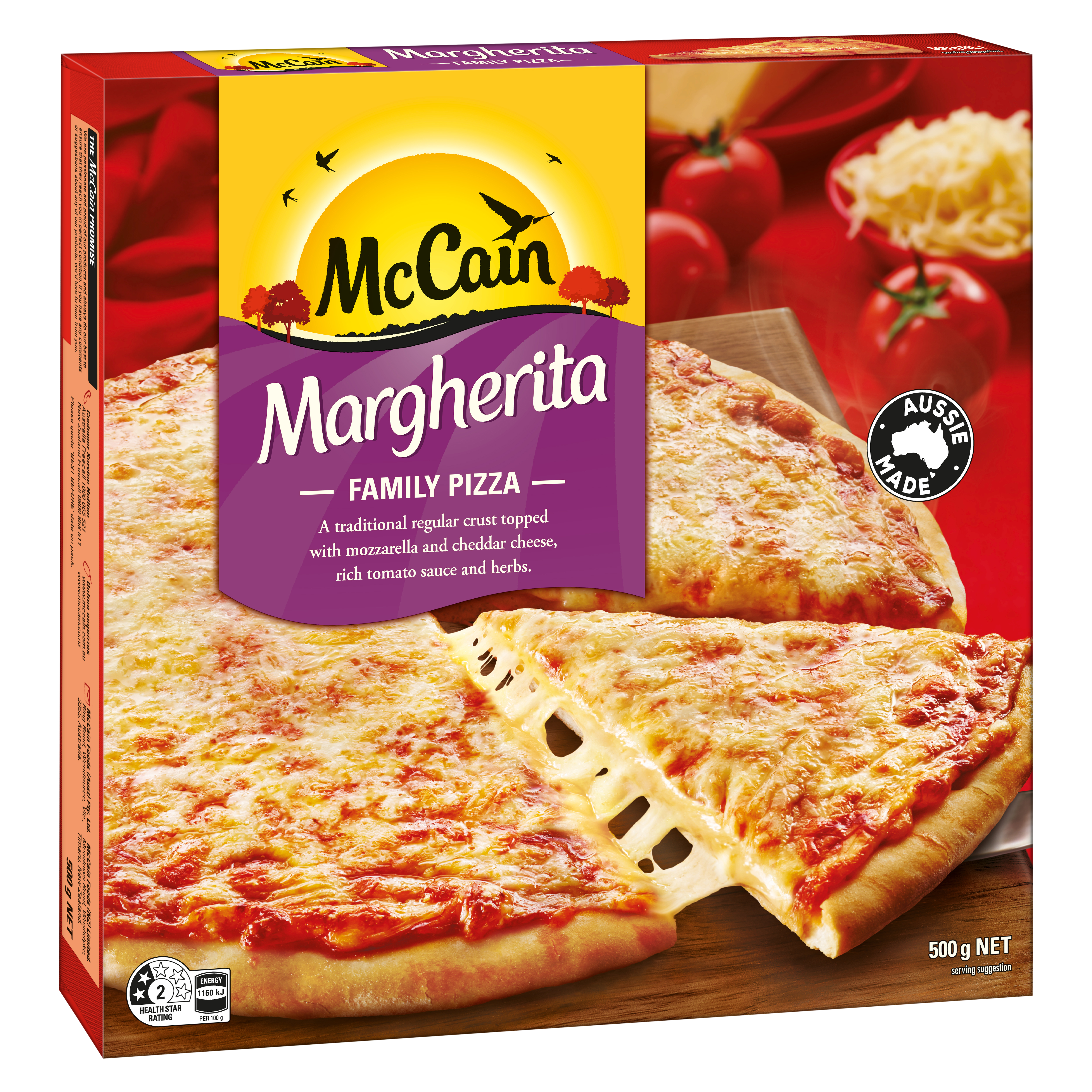 Margherita Family Pizza 500g