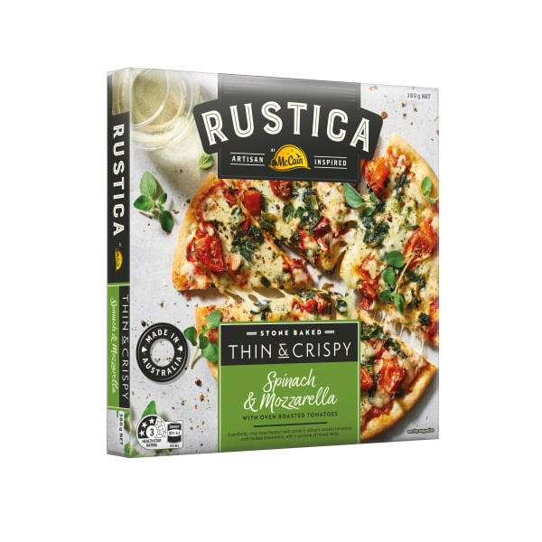 McCain Rustica Stone Baked Thin & Crispy Spinach & Mozzarella