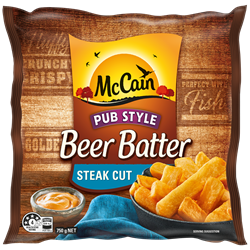 Pub Style Beer Batter Steak Cut 750g