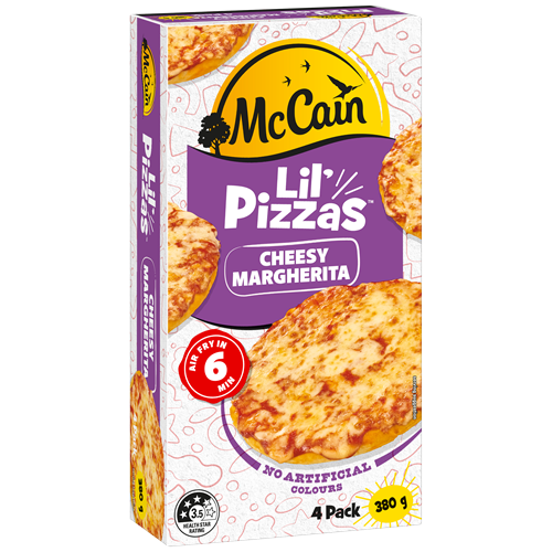 Lil' Pizzas Cheesy Margherita 380g