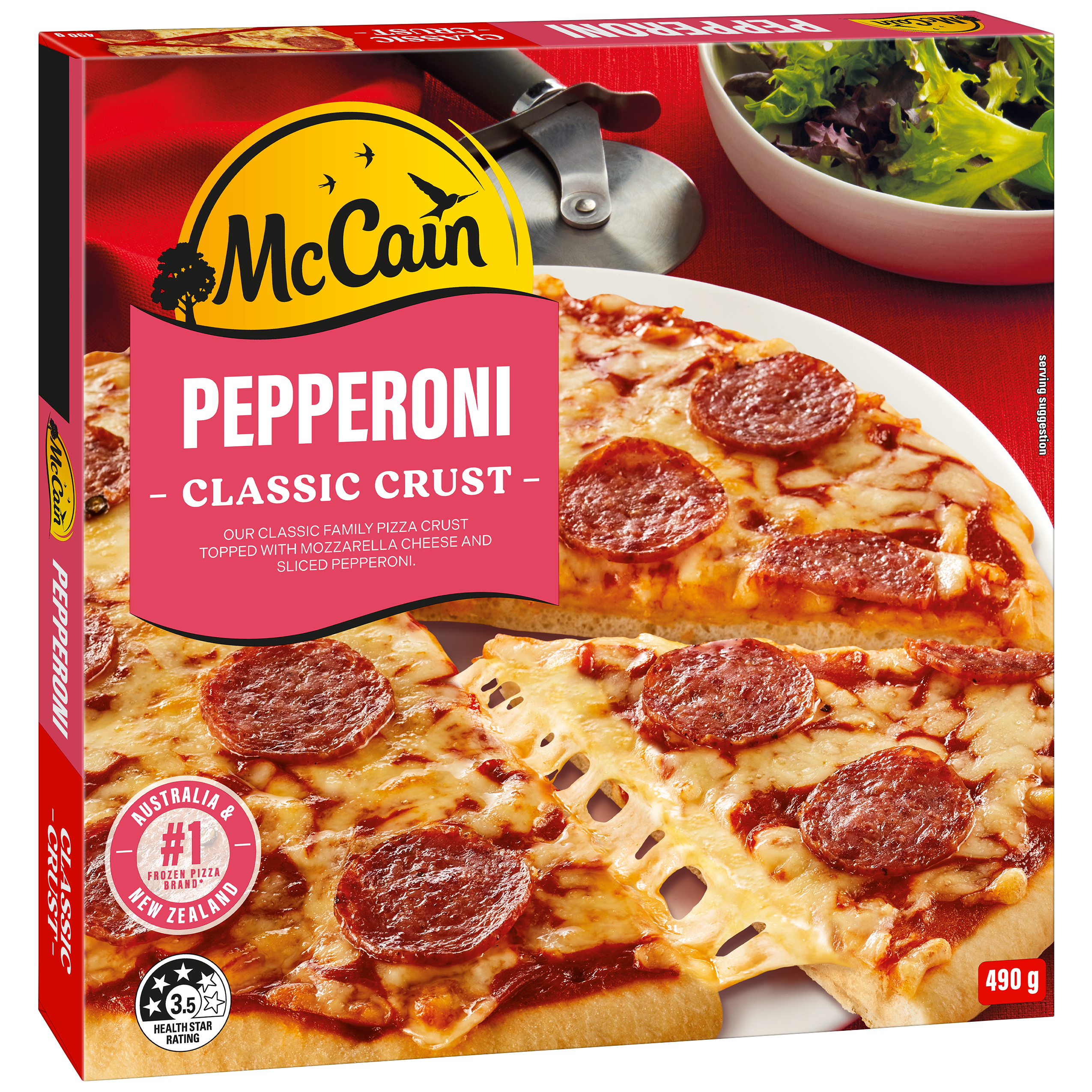Pepperoni Family Pizza 490g