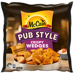 Pub Style Crispy Wedges 750g