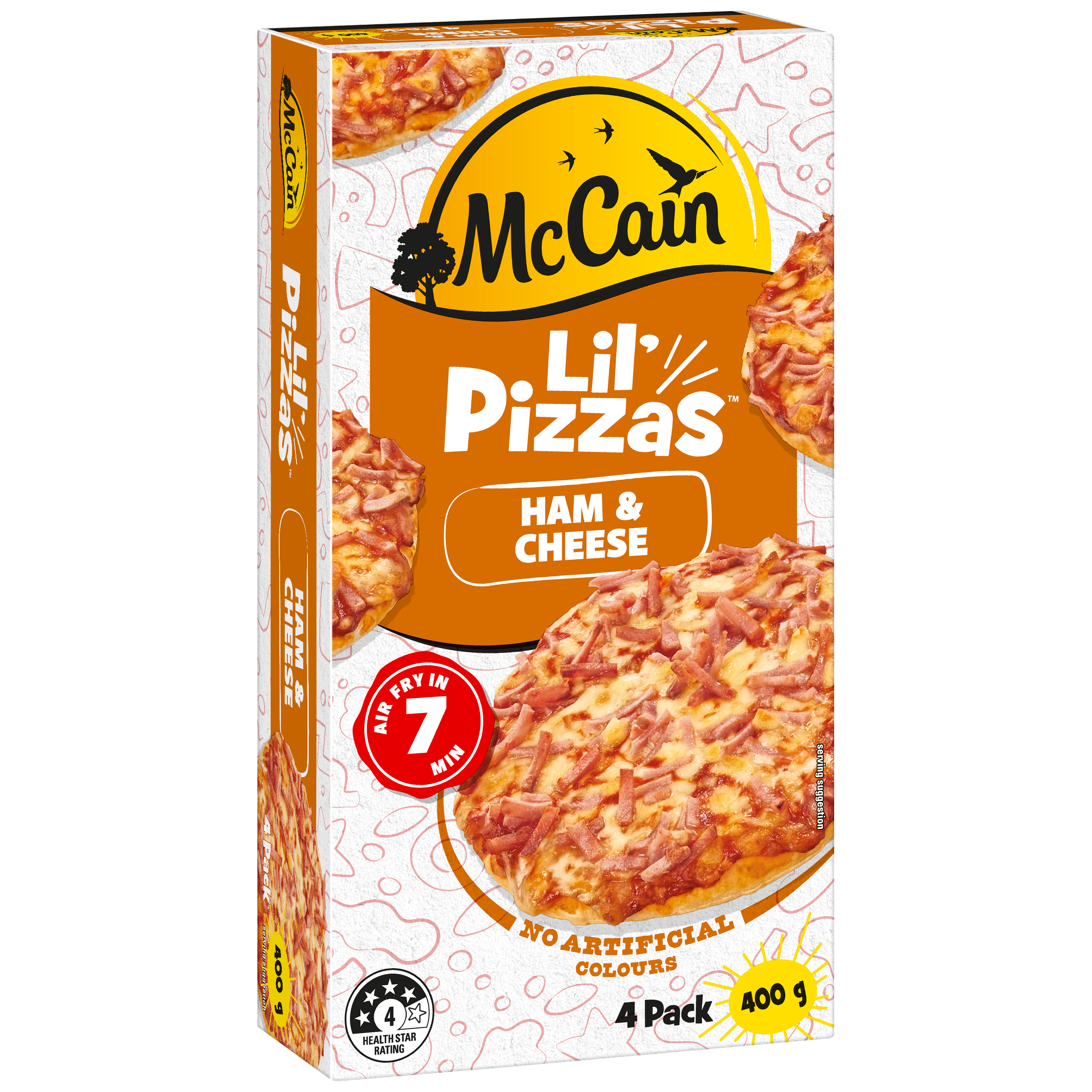 Lil' Pizzas Ham & Cheese 400g