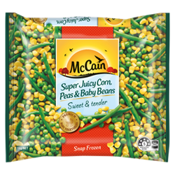 Super Juicy Corn, Peas & Baby Beans 1kg